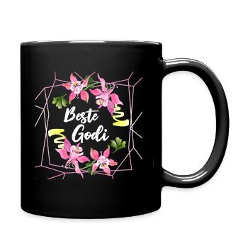 Beste Godi Patentante Österreich Taufgodi Taufpati - Tasse einfarbig - Schwarz - Rechts