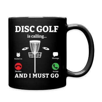 Disc Golf Frisbee Golf Ultimate Frisbee Retro Disc - Mug uni - noir - Droite