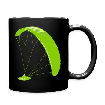 Parapente au soleil - Mug uni - noir - Droite