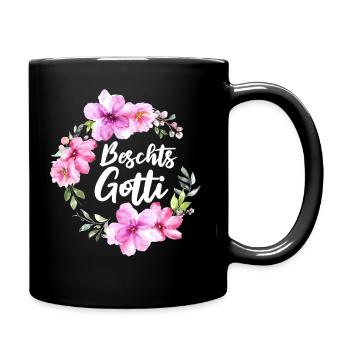 Beschts Gotti Suisse Marraine demande à la marraine - Mug uni - noir - Droite