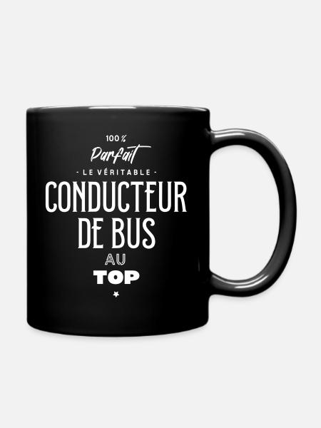 Le véritable conducteur de bus au top - Mug uni - noir