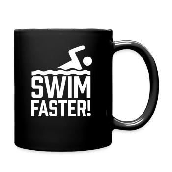 Cours de natation rapide moniteur de natation - Mug uni - noir - Droite