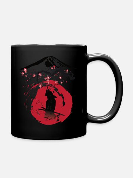 Japan Samurai Art - Tasse einfarbig - Schwarz