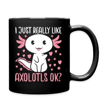 Axolotl - Mug uni - noir - Droite
