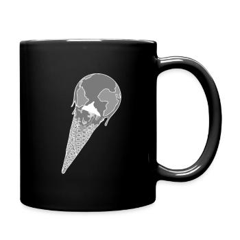 Nachhaltigkeit - Tasse einfarbig - Schwarz - Rechts