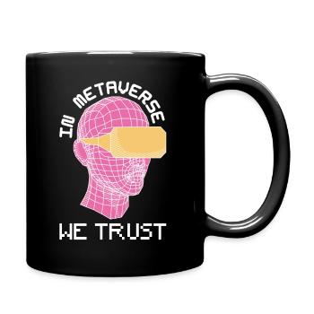 Metaverse - Geschenk nft futuristisches Metaversum - Tasse einfarbig - Schwarz - Rechts