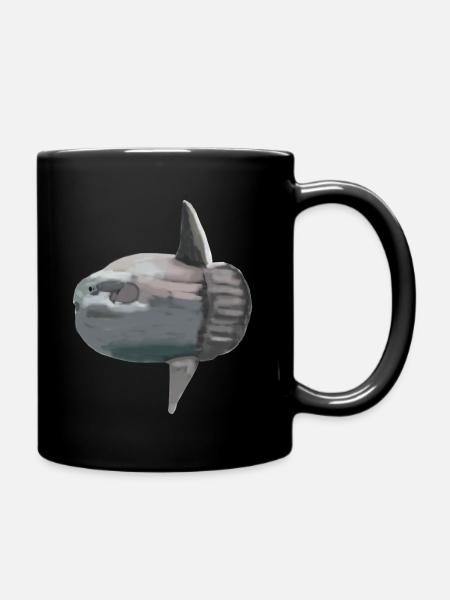 Ocean sunfish - Full Colour Mug - black