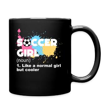 Soccer Girls - Full Colour Mug - black - Right