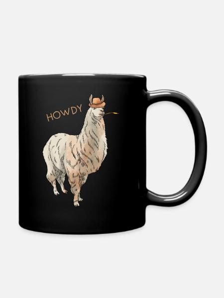 Lama - Mug uni - noir