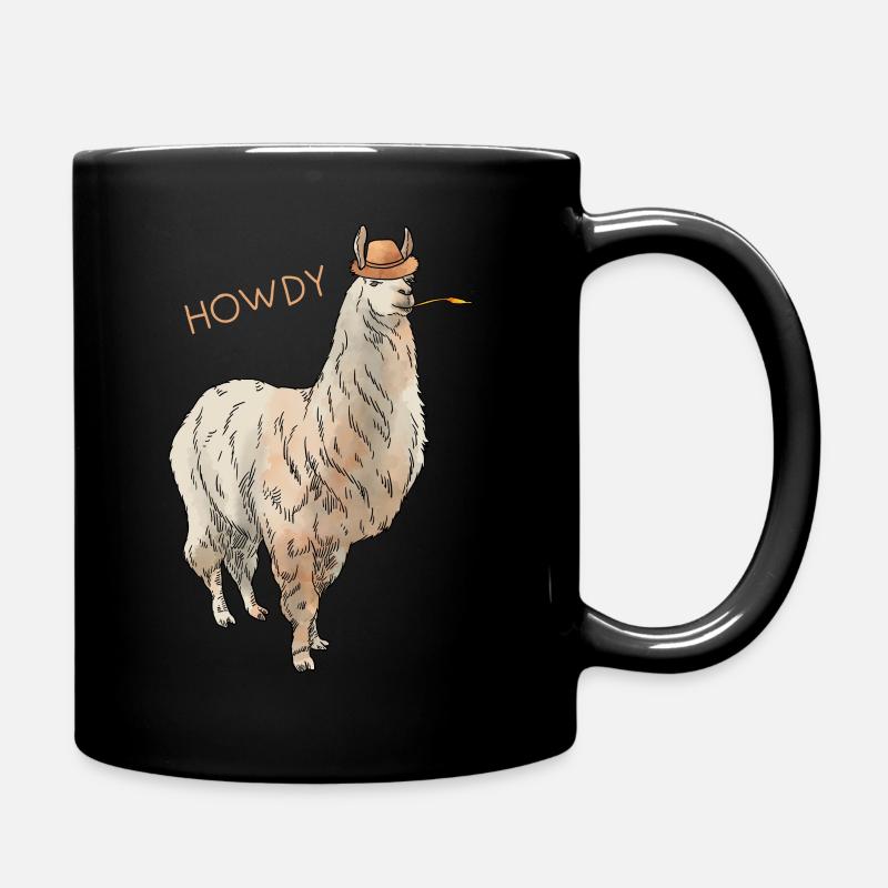 Lama - Mug uni - noir