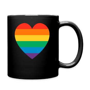 Rainbow - Full Colour Mug - black - Right