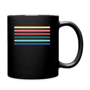Rainbow - Full Colour Mug - black - Right