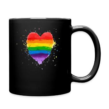 Rainbow - Full Colour Mug - black - Right