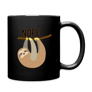 Sloth - Tasse einfarbig - Schwarz - Rechts