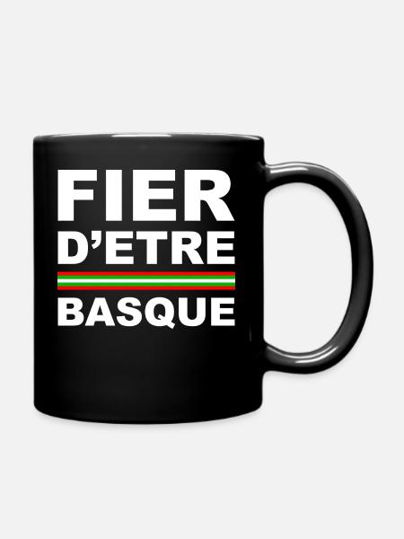 Fier d'être BASQUE - - Mug uni - noir