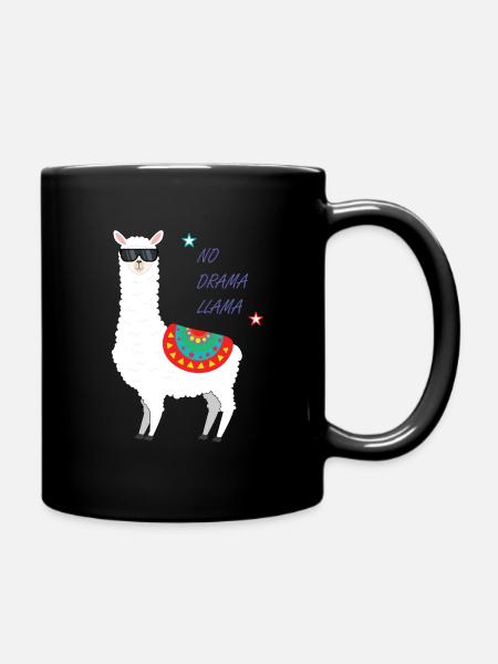 Lama - Mug uni - noir