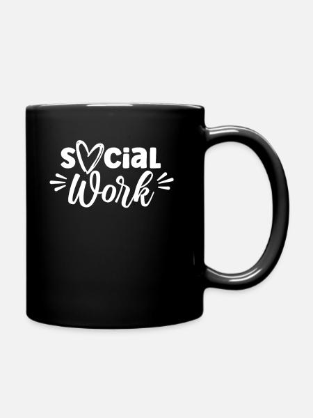Sozialarbeit Sozialarbeiter Soziale Arbeit Beruf - Tasse einfarbig - Schwarz