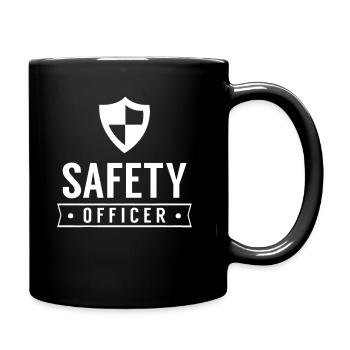 Sicherheitsbeauftragter Sicherheit Safety Team - Tasse einfarbig - Schwarz - Rechts