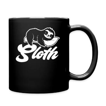 Sloth Lazy Sloths Sweet - Full Colour Mug - black - Right