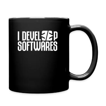 Je développe des développeurs de logiciels logiciels - Mug uni - noir - Droite