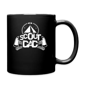 Pfadfinder Papa Zeltlager Sippe Pfadfinden - Tasse einfarbig - Schwarz - Rechts