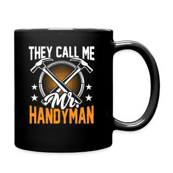 They call me Mr. DIY DIY craft - Full Colour Mug - black - Right