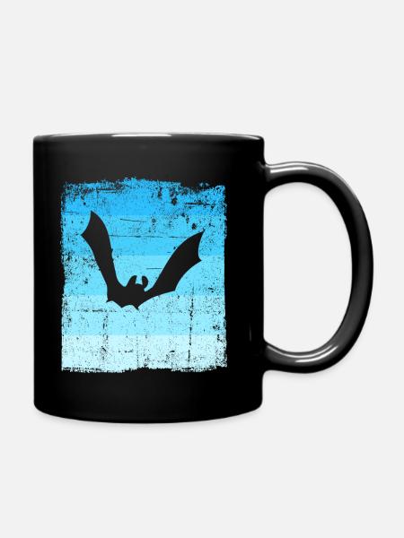 Bat Bats - Full Colour Mug - black
