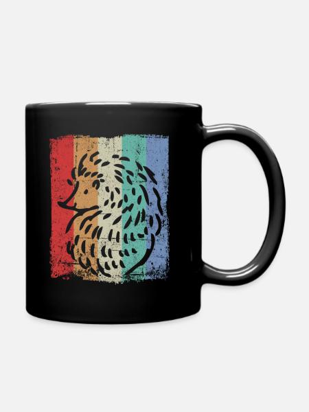 Igel - Tasse einfarbig - Schwarz