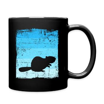 Biber - Tasse einfarbig - Schwarz - Rechts