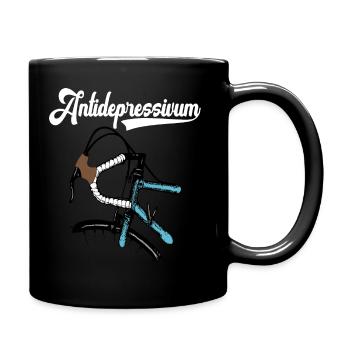 Fahrrad Rennrad Design - Tasse einfarbig - Schwarz - Rechts