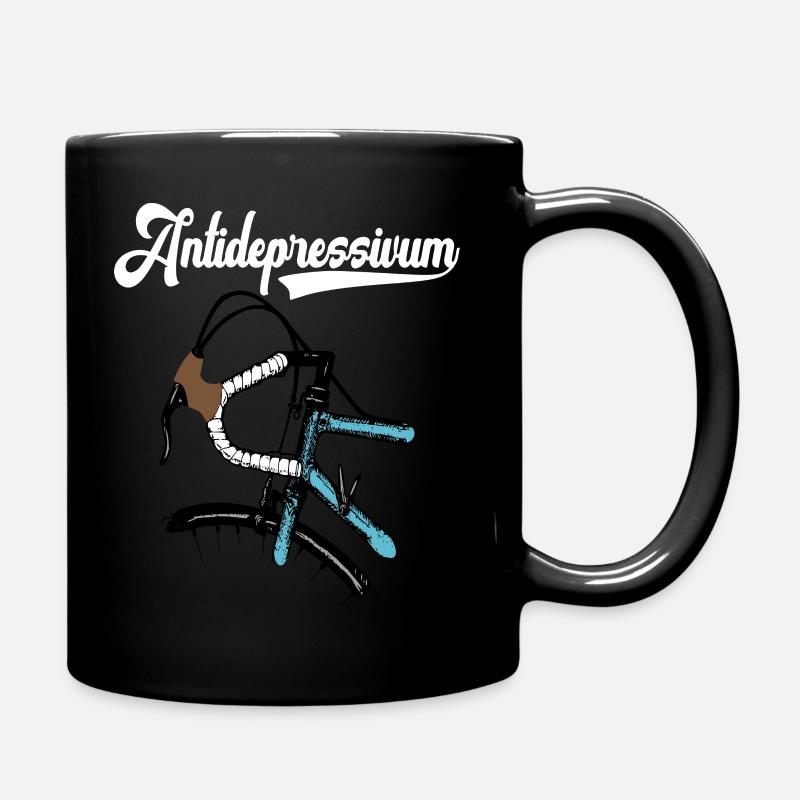 Fahrrad Rennrad Design - Tasse einfarbig - Schwarz