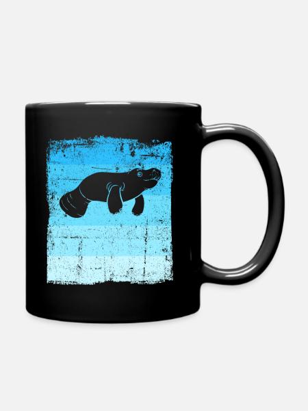 Lamantins Drôles de lamantins - Mug uni - noir