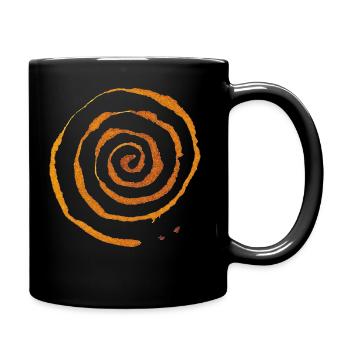 Spirale - Tasse einfarbig - Schwarz - Rechts