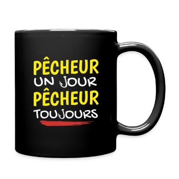 Pêcheur Pour Toujours - Mug uni - noir - Droite