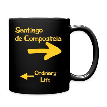 ErSa. Chemin de Saint Jacques et vie ordinaire - Mug uni - noir - Droite