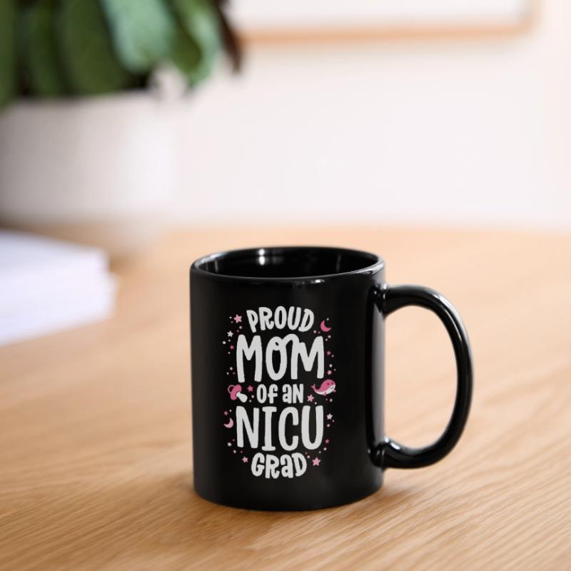 Stolze Mutter einer NICU-Absolventin NICU Grad Mutter Tasse einfarbig