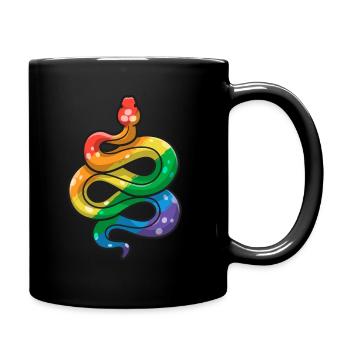 LGBT Pride Snake DRAPEAU LGBTQ Couleurs Gay Pride - Mug uni - noir - Droite