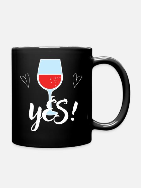 JD - YES - FOR FREEDOM - Tasse einfarbig - Schwarz