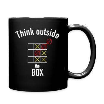 Think outside the box - Full Colour Mug - black - Right