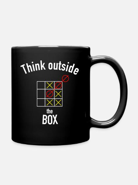 Think outside the box - Tasse einfarbig - Schwarz