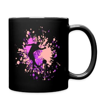 Soccer Stop The Ball Color Splash - Mug uni - noir - Droite