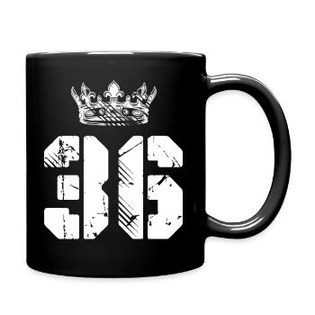 36 Number crown - Full Colour Mug - black - Right