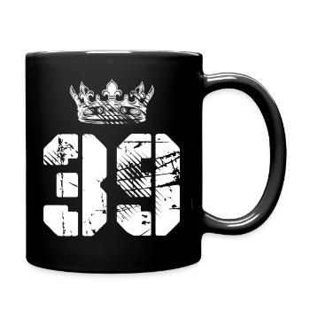 39 Number crown - Full Colour Mug - black - Right