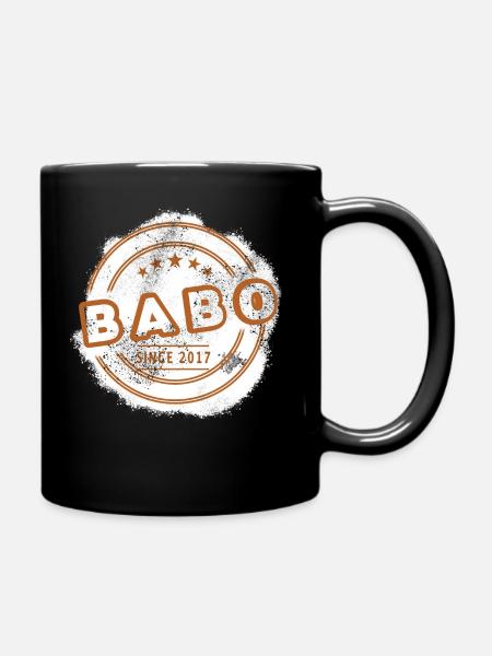 Babo Papa Vintage - Tasse einfarbig - Schwarz