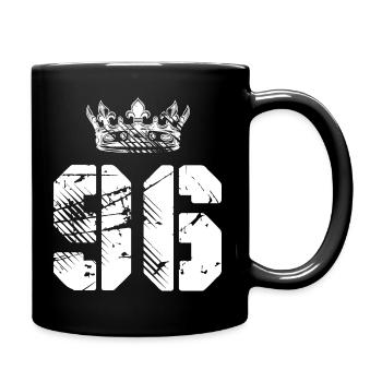 96 Couronne numérique - Mug uni - noir - Droite