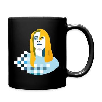 Blond - Tasse einfarbig - Schwarz - Rechts
