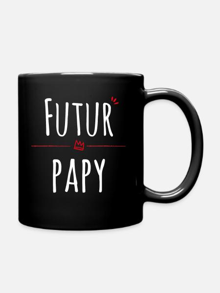 Futur Papy - Mug uni - noir