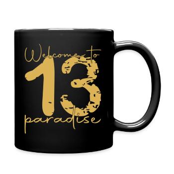 13 paradis cadeau Marseille t shirt Marseillais - Mug uni - noir - Droite