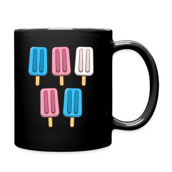 Transgender Popsicles 4th of July Trans Subtle - Full Colour Mug - black - Right