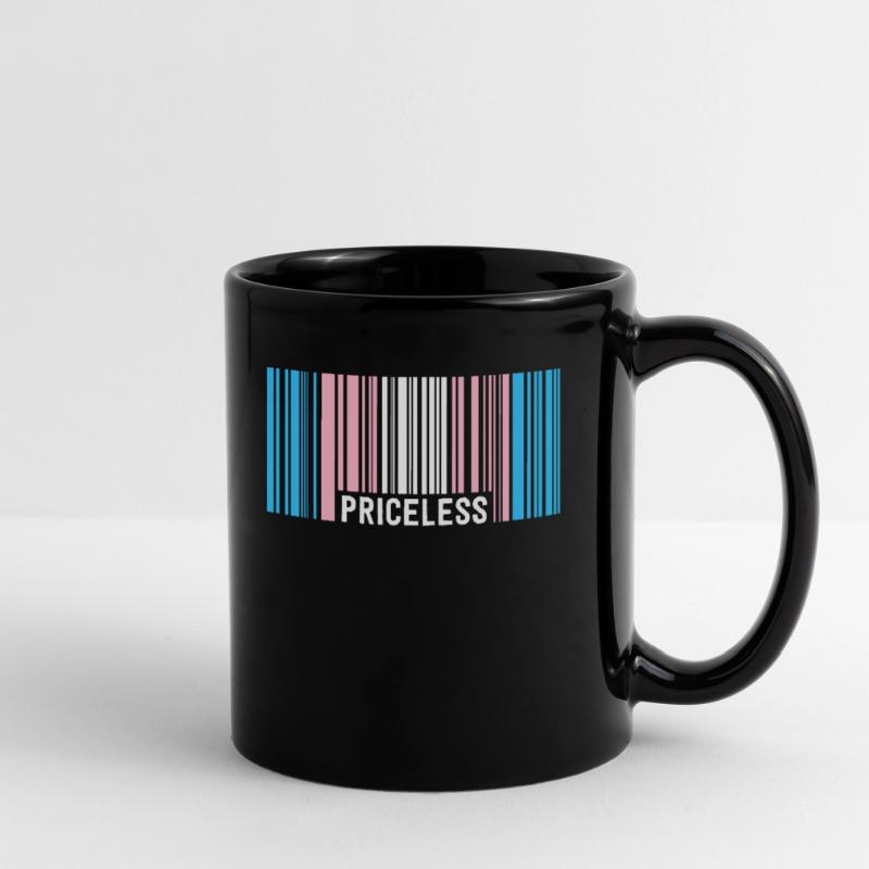 Priceless Trans Pride Barcode Subtle Transgender Full Colour Mug